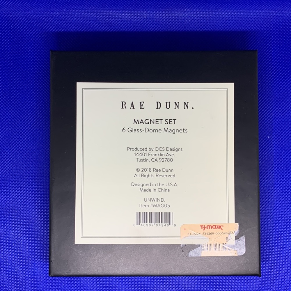 🐝 MAGNETS-RAE DUNN. UNWIND, DREAM, CHILL, ENJOY, PAUSE, RELAX. 6 piece se… - Picture 2 of 2